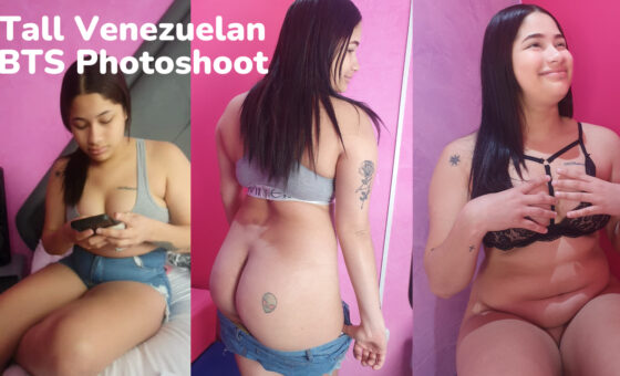 Tall Venezuelan BTS Photoshoot