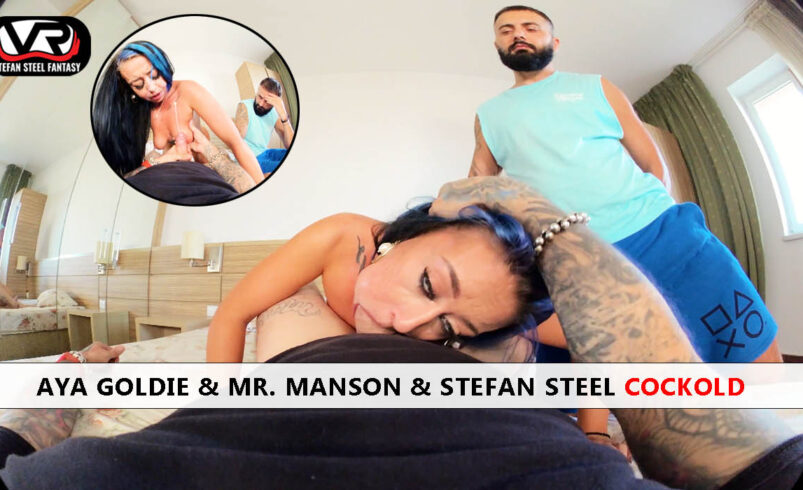 Aya Goldie & MR. Manson & Stefan Steel Cockold